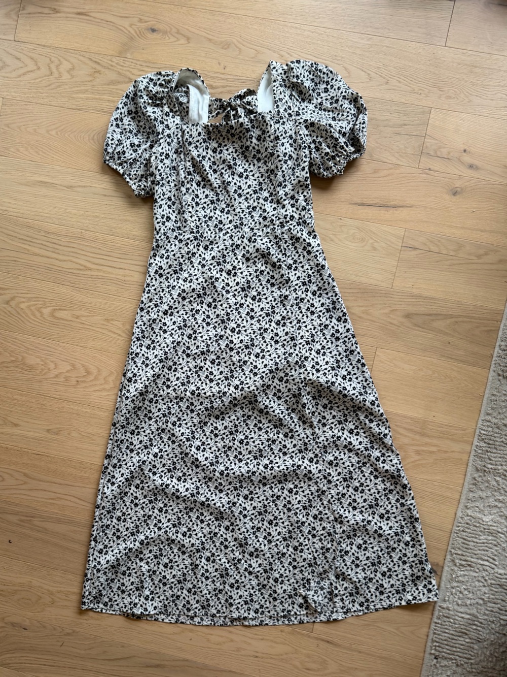 AltredSTATE Black and White Floral Maxi Skirt